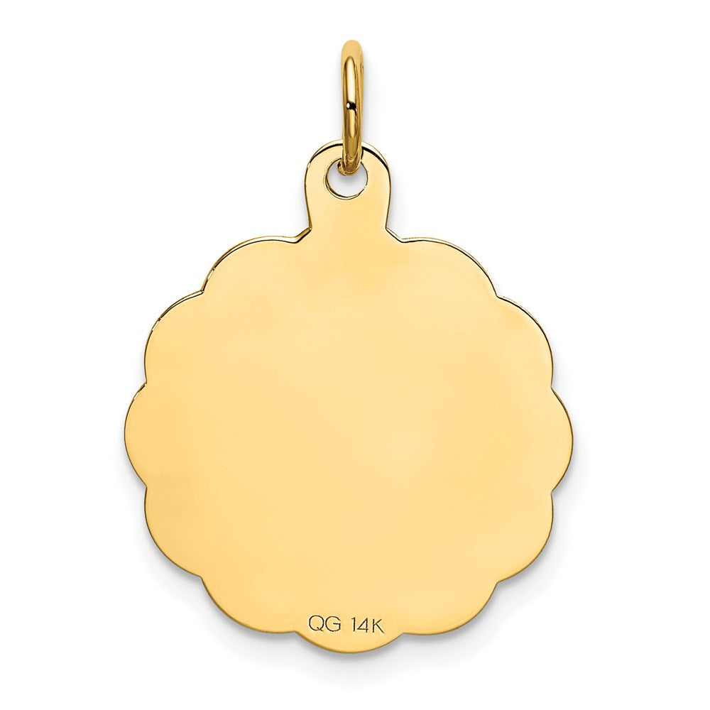 HAPPY BIRTHDAY with Cake Engravable Disc Charm - WBC