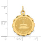 HAPPY BIRTHDAY with Cake Engravable Disc Charm - WBC