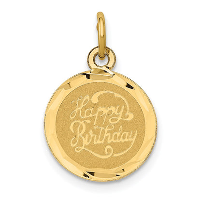 HAPPY BIRTHDAY Engravable Disc Charm - WBC