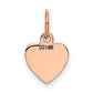 Polished Engravable Heart Disc Pendant - WBC