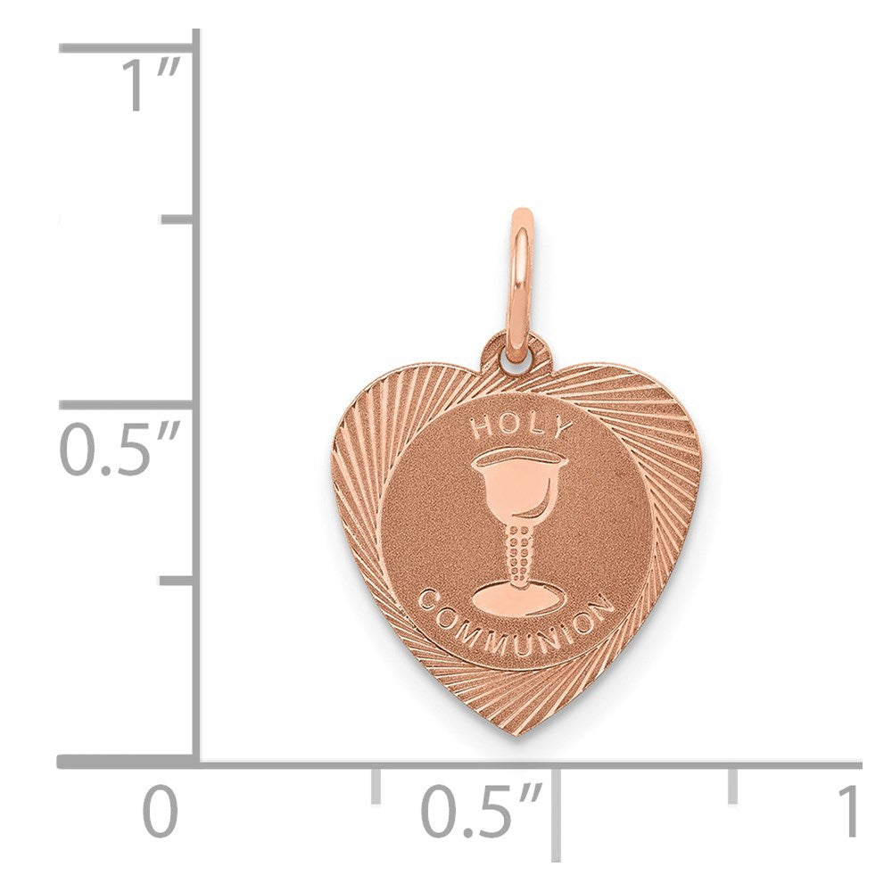 HOLY COMMUNION Heart Disc Charm - WBC