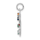 Multi-color CZ Stones Artist Palette Charm - WBC