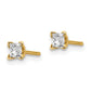 AA Quality Complete Princess-cut Diamond Stud Earrings - WBC