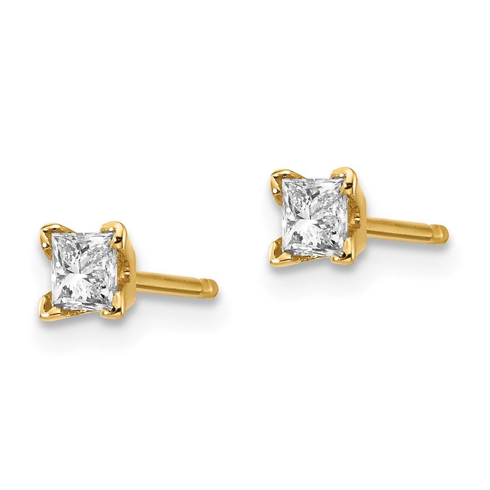 AAA Quality Complete Princess-cut Diamond Earrings - WBC