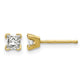 AAA Quality Complete Princess-cut Diamond Earrings - WBC