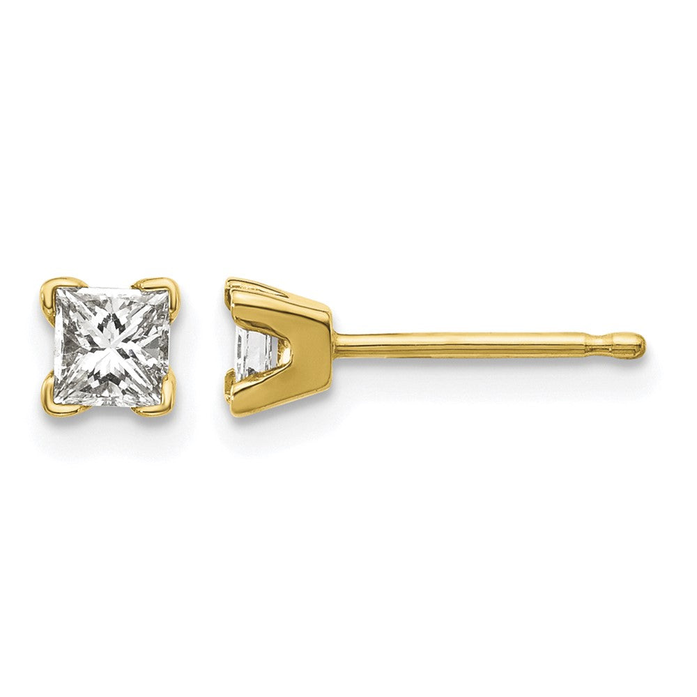 AAA Quality Complete Princess-cut Diamond Earrings - WBC