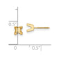 Princess-cut Stud Earring Mountings - WBC