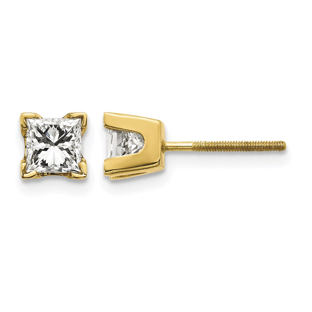 AAA Quality Complete Princess-cut Diamond Earrings - WBC