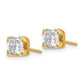 Princess-cut Stud Earring Mountings - WBC