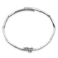 Holds 1/4 carat 3- Round Stones Hinged Bangle Bracelet Mounting - WBC
