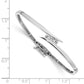 Complete 3-Stone 1/4 carat AA Diamond Hinged Bangle Bracelet - WBC