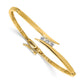 Complete 3-Stone 1/4 carat AA Diamond Hinged Bangle Bracelet - WBC