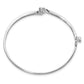 Holds 1/4 carat Round Stone Hinged Oval Bangle Bracelet Mounting - WBC