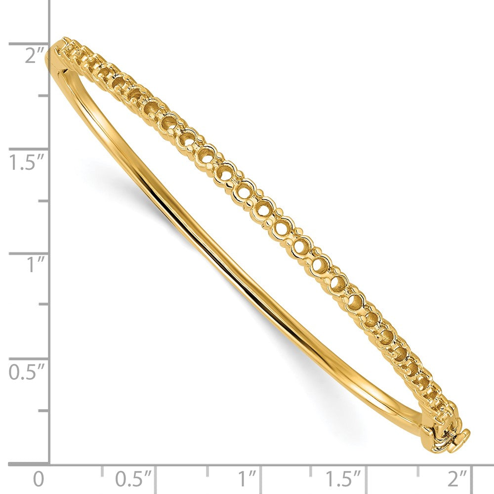 Holds 25 1.9ct Hinged Bangle Mounting - WBC