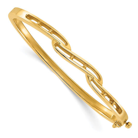 Holds 1 carat 6-/27- Round Stones Hinged Oval Bangle Bracelet Mounting - WBC