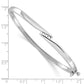 Holds 1/8 carat 3- Round Stones Hinged Oval Bangle Bracelet Mounting - WBC