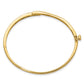 Holds 1/8 carat 3- Round Stones Hinged Oval Bangle Bracelet Mounting - WBC