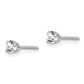 Round April/ Topaz Stud Earrings - WBC