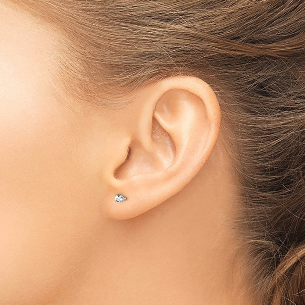 Round April/ Topaz Stud Earrings - WBC