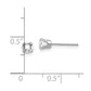 Round April/ Topaz Stud Earrings - WBC