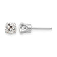 Round April/ Topaz Stud Earrings - WBC