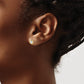 Round Bezel April/ Topaz Post Earrings - WBC