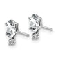 Diamond and 5x3 Oval April/ Topaz Birthstone Earrings - WBC