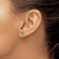 Diamond and 5x3 Oval August/Peridot Birthstone Earrings - WBC