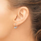 Round April/ Topaz Leverback Earrings - WBC