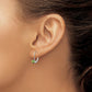 Round August/Peridot Leverback Earrings - WBC