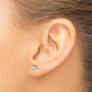 Round April/ Topaz Post Earrings - WBC