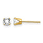 Round April/ Topaz Post Earrings - WBC
