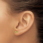 Round August/Peridot Post Earrings - WBC
