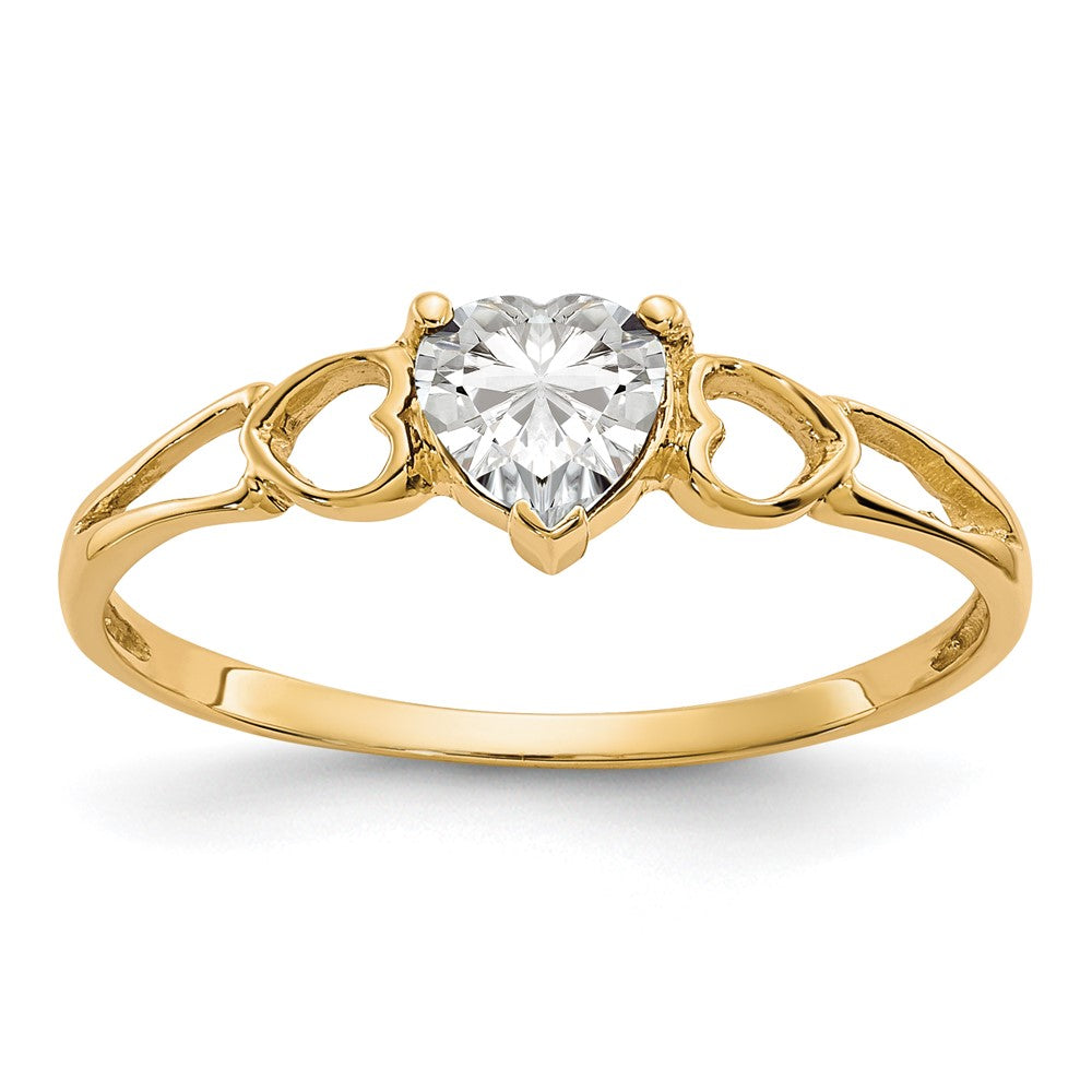 Heart Topaz Birthstone Ring - WBC