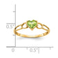 Heart Peridot Birthstone Ring - WBC