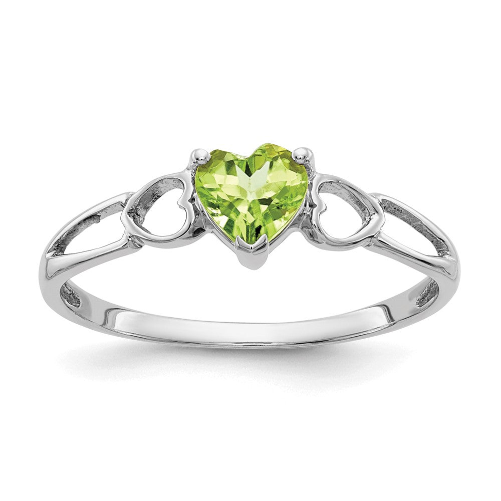 Heart Peridot Birthstone Ring - WBC