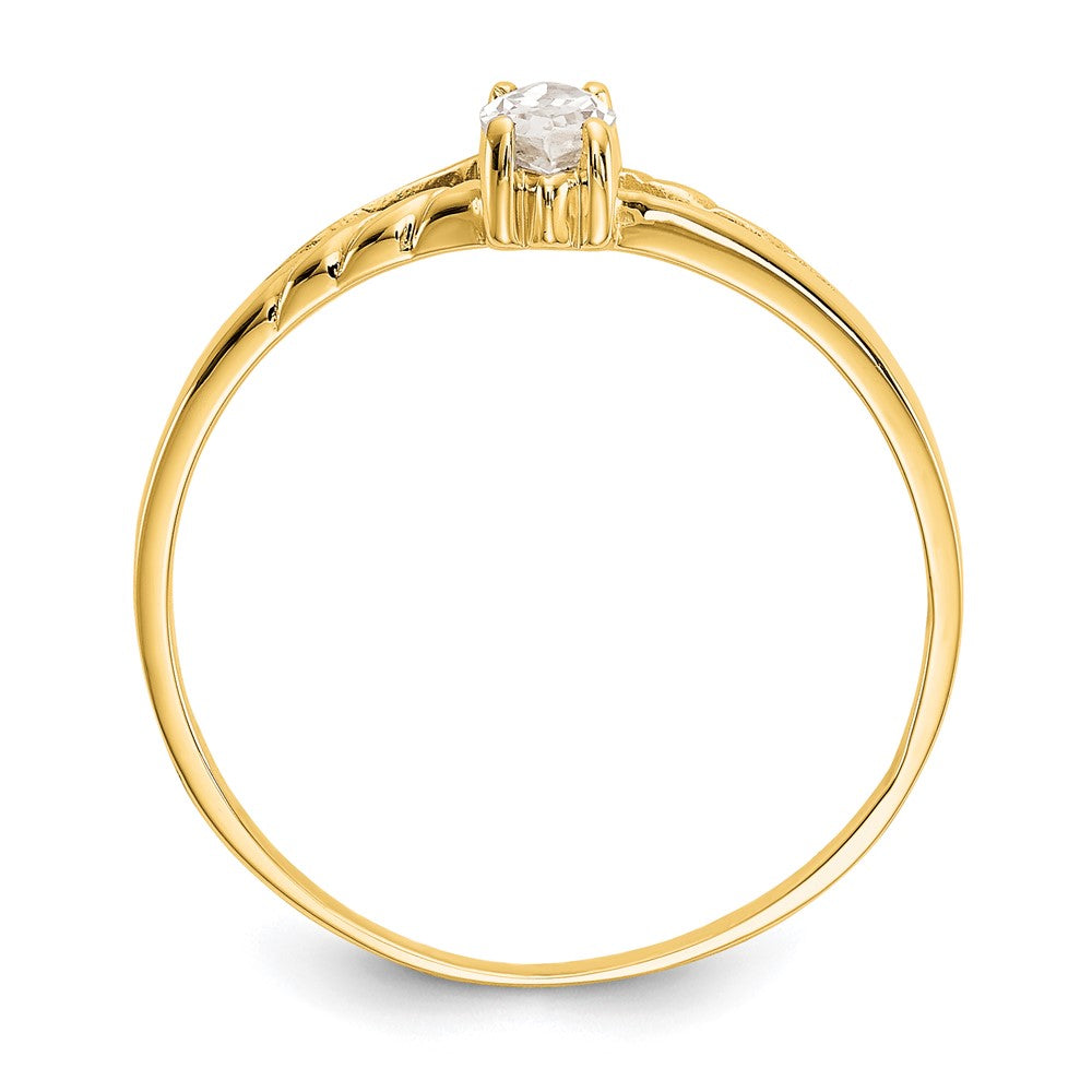 6x3 Marquise Topaz Birthstone Ring - WBC