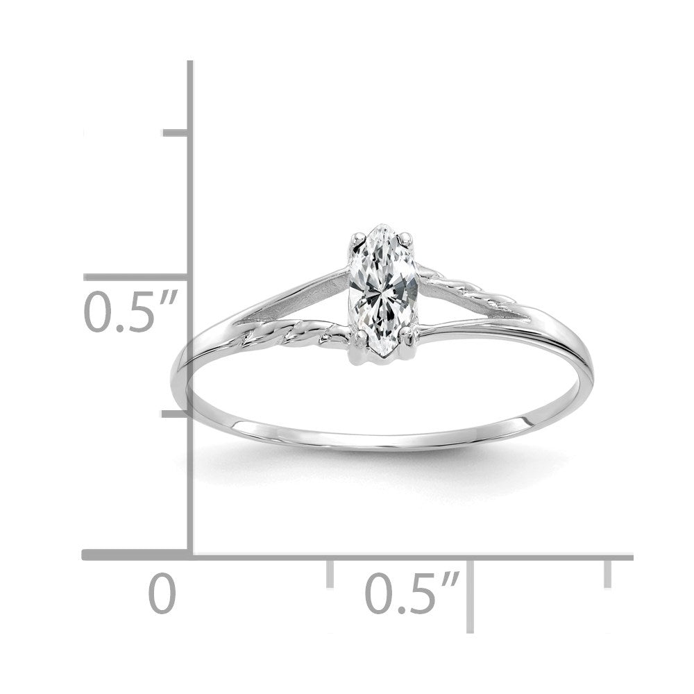 6x3 Marquise Topaz Birthstone Ring - WBC