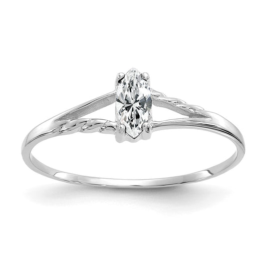 6x3 Marquise Topaz Birthstone Ring - WBC