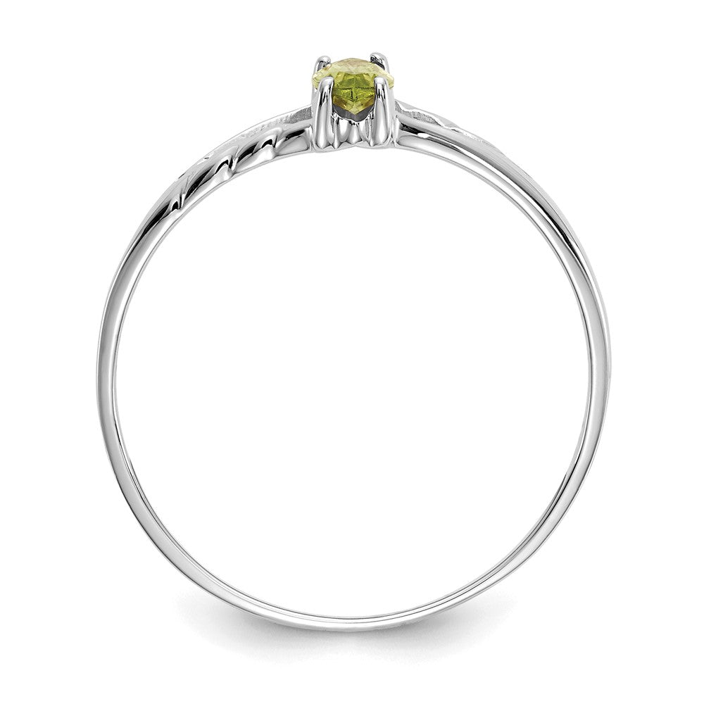 6x3 Marquise Peridot Birthstone Ring - WBC