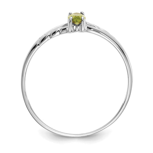 6x3 Marquise Peridot Birthstone Ring - WBC