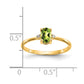 Diamond and 6x4 Oval Peridot Birthstone Ring - WBC