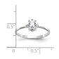 Diamond and 6x4 Oval Topaz Birthstone Ring - WBC