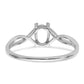 6x4 Oval Birthstone Ring Mounting - WBC