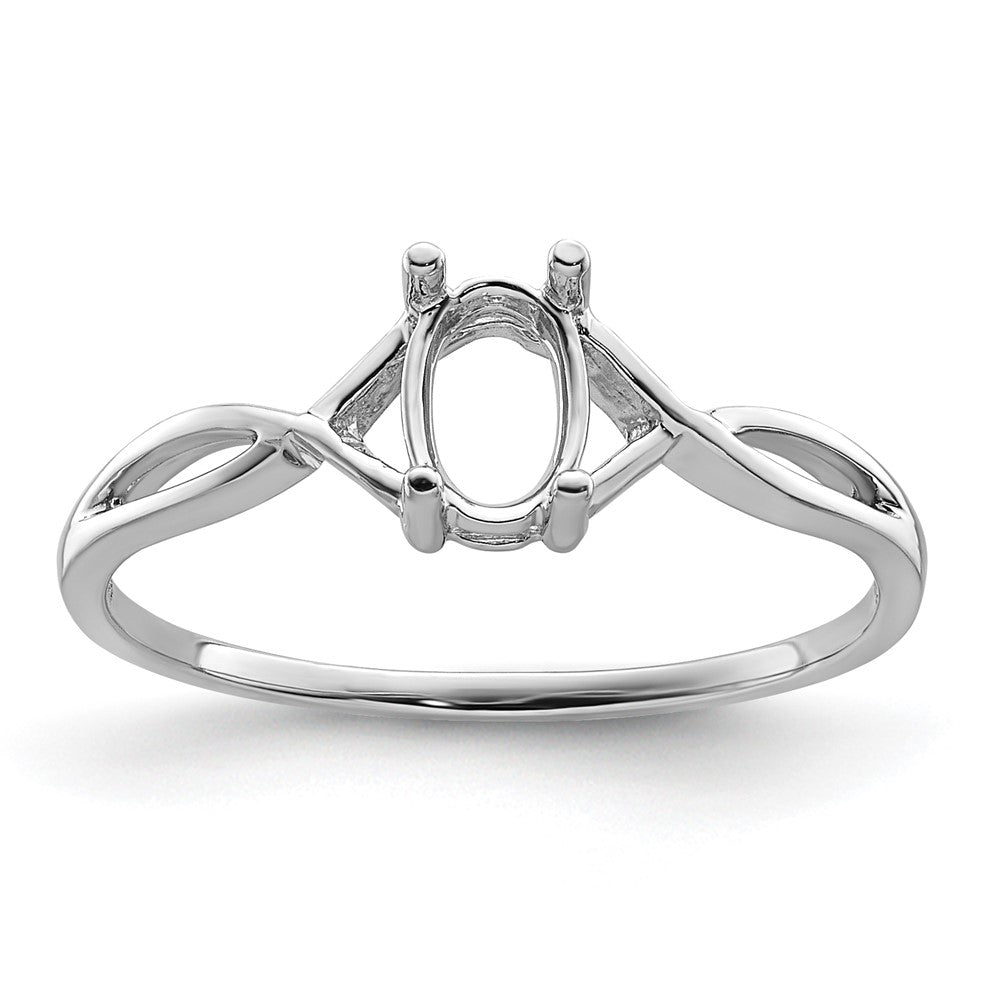 6x4 Oval Birthstone Ring Mounting - WBC