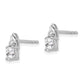 5x3 Oval April/ Topaz and Diamond Post Earrings - WBC