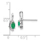 5x3 Oval May/Emerald and Diamond Post Earrings - WBC