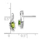 5x3 Oval August/Peridot and Diamond Post Earrings - WBC