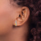 5x3 Oval November/Citrine and Diamond Post Earrings - WBC