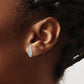 5x3 Oval December/Blue Topaz and Diamond Post Earrings - WBC